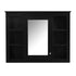 Wall Mounted Medicine Cabinet With Mirror, Storage Cabinet Featuring 6 Open Shelves And Adjustable Interior