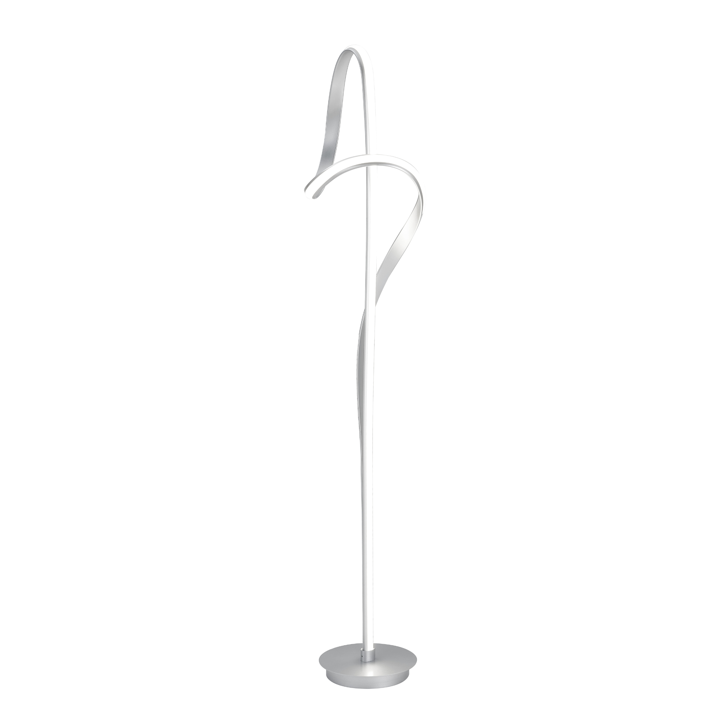 Budapest Dimmable LED 63" Tall Floor Lamp // Silver
