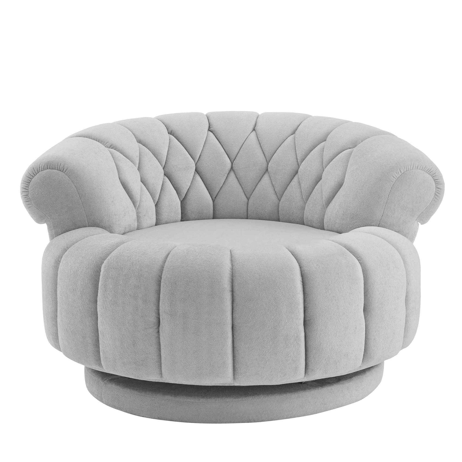 Round Swivel Accent Chair With Rotation