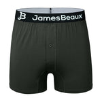 Men's Black 95% Viscose from Bamboo Boxer Shorts