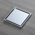 Chrome brass floor drain 4x4inch