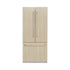 ZLINE 36" Panel Ready Built-In Bottom Freezer Refrigerator,Water Dispenser, Ice Maker,Graphite Gray, Champagne Bronze GRBIVZ-36-CB
