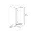 ZLINE 15" Touchstone Clear Cube Ice Maker Drain Pump Solid Stainless Steel Door ICCD-ST-15