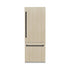 ZLINE 30" Panel Ready Built-In Bottom Freezer Refrigerator,Water Dispenser, Ice Maker,Graphite Gray, Matte Black GRBIVZ-30-MB