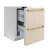 ZLINE 24" Touchstone 168 Can Outdoor-Rated Dual Refrigerator Drawer, Panel Ready Champagne Bronze, RDSPOZ-24-CB