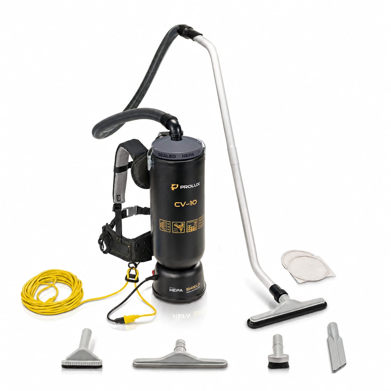 Powerful Lightweight Prolux PLC10 10qt Backpack Vacuum w/ 1 1/2