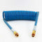 15 ft Air Coil Hose Blue w/ 12 inch Leads | 11015B