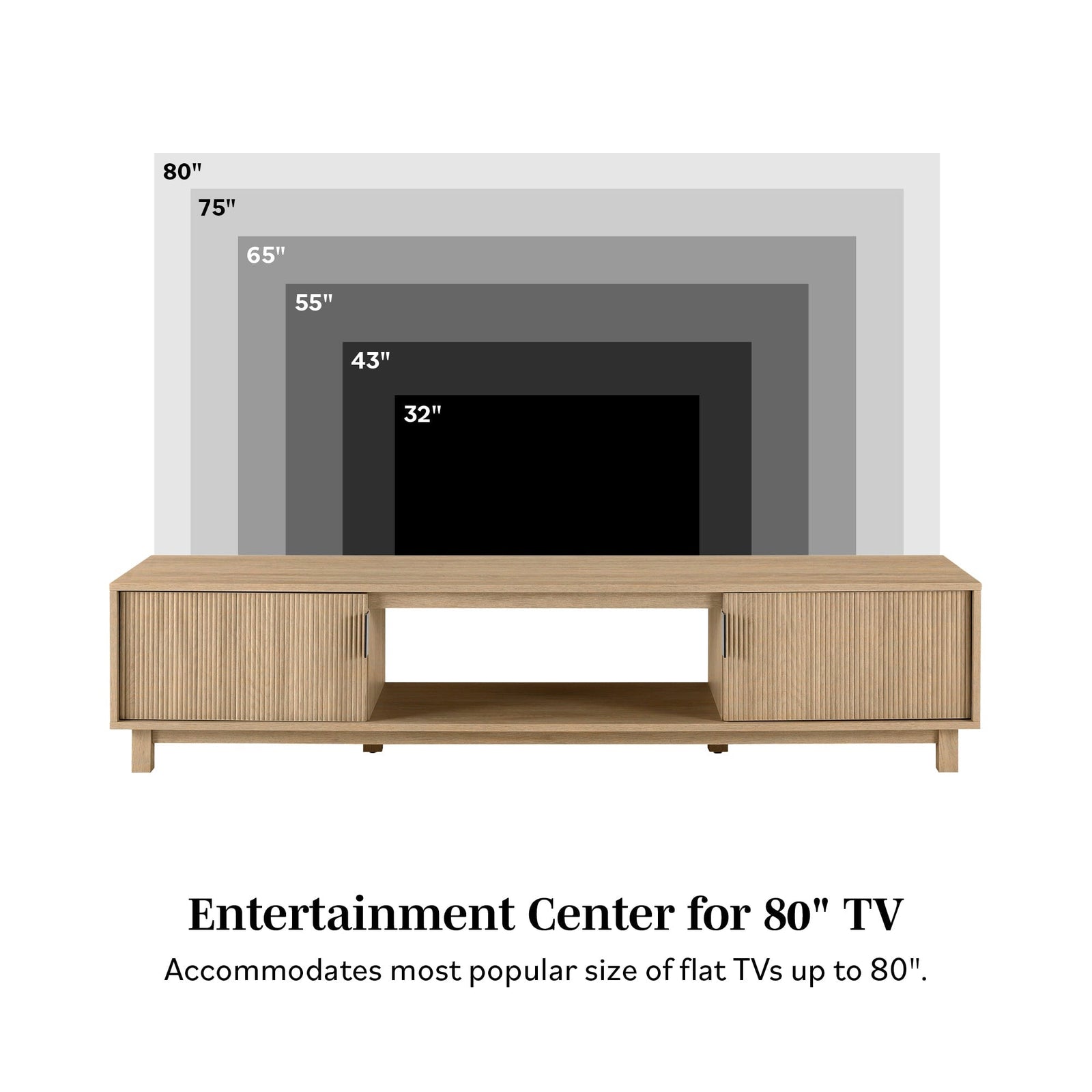 Reema Arundo Scandinavian Reeded TV Stand