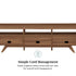 Mid-Century Kela Modern 3-Door TV Stand