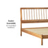 Cama Mid-Century Modern Solid Wood Spindle Bedframe
