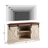 52" Sliding Barn Door Corner TV Stand