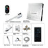 16" LED Chrome/Matte Black/Brushed Gold/Nickel Shower Head with 3-Way Thermostatic Valve, LED Display, 6 Body Jets