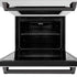 ZLINE 30"Professional True Convection Double Wall Oven, Air Fry, Self Clean, DuraSnow® Matte Black WADSZ-30-MB