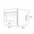 ZLINE 24" Convection Microwave, Black Stainless, Gold MWOZ-24-BS-G