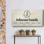 Personalized Rustic Family Sign