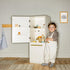 Tiny Land® Play Kitchen Accessories – Play Kitchen Fridge: Wooden Cabinet Refrigerator for Kids