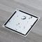 Chrome brass floor drain 4x4inch