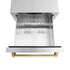 ZLINE 24" Touchstone 168 Can Outdoor-Rated Dual Refrigerator Drawer, Gold, RDSOZ-ST-24-G