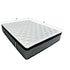 14" Premium Hybrid Mattress In A Box Plush Gel Memory Foam Top With Cooling Technology - Gray / White - Queen