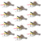 Dave's Hopper Yellow Foam Body Grasshopper Fly - 1 Dozen Flies Hook Size 12