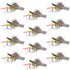 Dave's Hopper Yellow Foam Body Grasshopper Fly - 1 Dozen Flies Hook Size 12