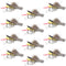 Dave's Hopper Yellow Foam Body Grasshopper Fly - 1 Dozen Flies Hook Size 10