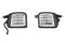 OLM USDM LED Front Turn Signal Housings - Clear Lens with Chrome Reflector - 2015-2017 Subaru WRX / STI