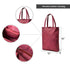 Maroon Leather Tote Bag