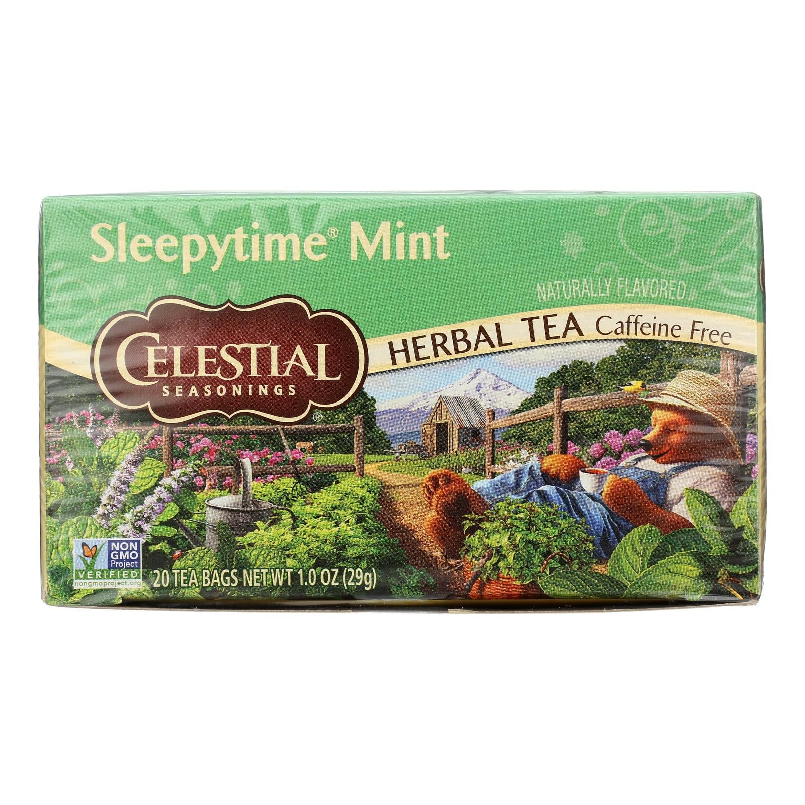 Celestial Seasonings Sleepy Time Herbal Tea, Mint, 20 Tea Bags (Pack of 6 Cases)
