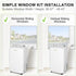 12,000 BTU Smart WiFi Portable Air Conditioner with Dehumidifier & 3-Speed Fan, 24H Timer, Sleep Mode, Auto Swing, Quiet AC Unit with Easy-Move Wheels & Window Kit for Rooms Up to 550 Sq.Ft
