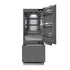 ZLINE 30" Panel Ready Built-In Bottom Freezer Refrigerator,Water Dispenser, Ice Maker,Graphite Gray, Gold GRBIVZ-30-G