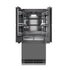 ZLINE 36" Panel Ready Built-In Bottom Freezer Refrigerator,Water Dispenser, Ice Maker,Graphite Gray, Gold GRBIVZ-36-G