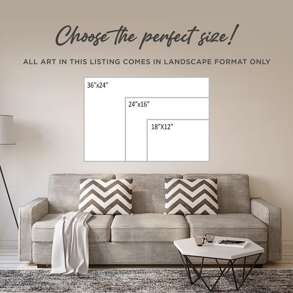 Coral Reef Sea Turtle Watercolor Canvas Wall Art