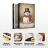 Vintage Snowman Christmas Wall Art IV