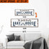 Upgrade Your 12x36 Inches (Style 2) 'Family Lake House Arrow'  Canvas To 16x48 Inches
