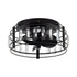 13" Modern DC Motor Flush Mount Reversible Crystal Ceiling Fan with Lighting and Remote Control