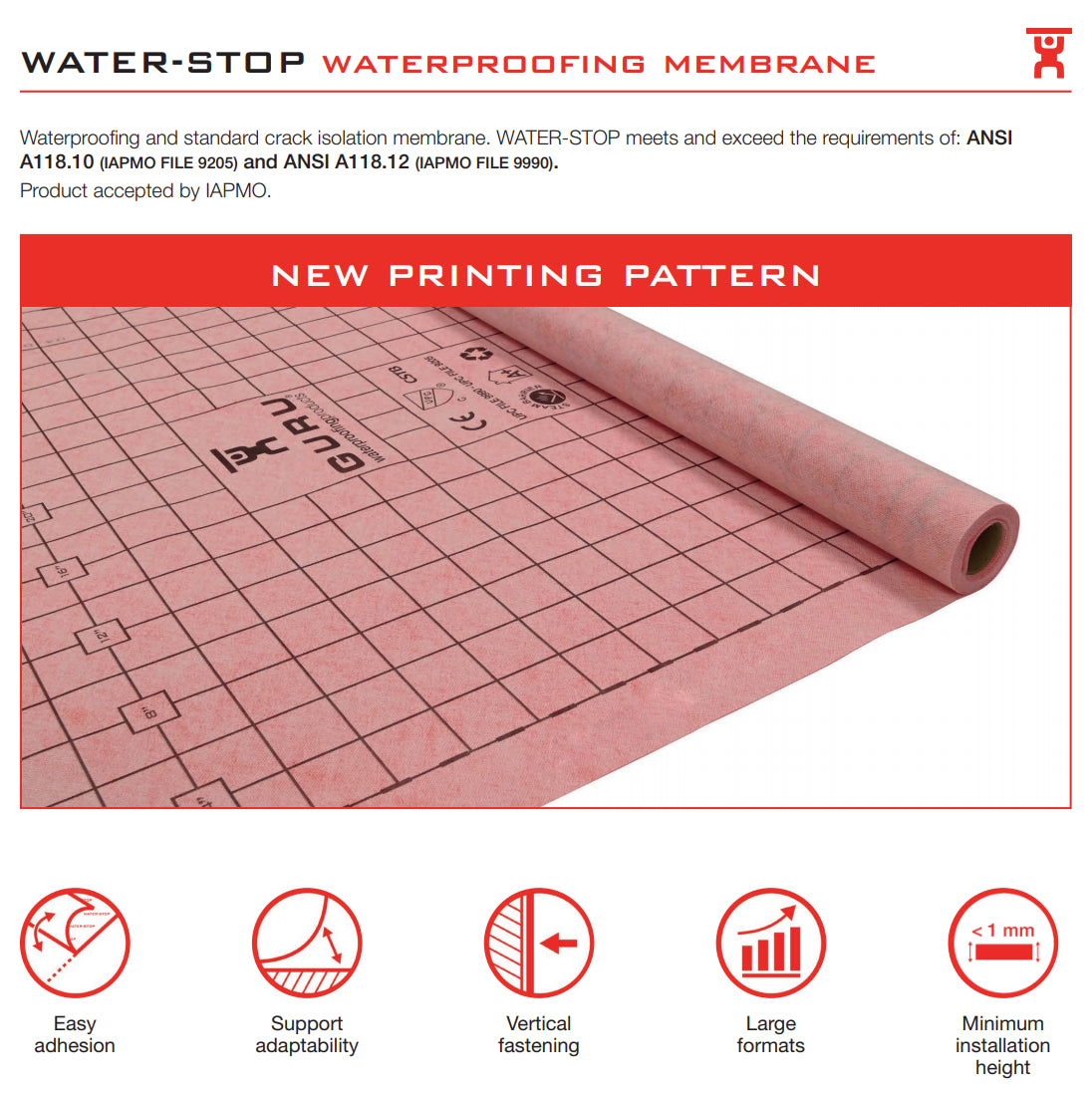 GURU WATER-STOP MEMBRANE ROLL - Tundra Globe