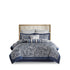 12 Piece Comforter Set with Cotton Bed Sheets Navy King