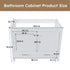42" Bathroom Vanity Base With Doors And Drawer - White