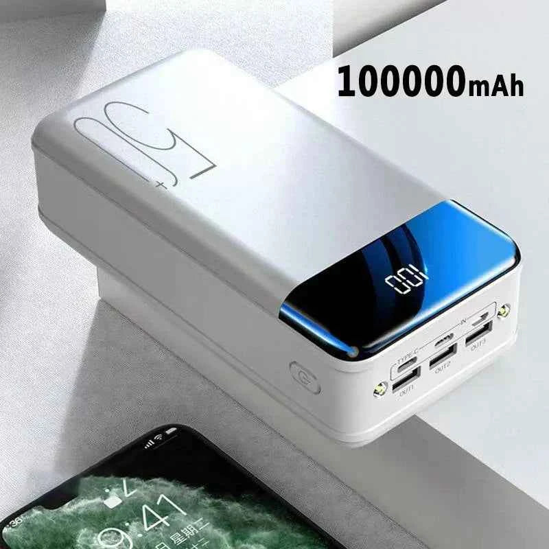 50000mAh Portable Power Bank High Capacity Fast Charging Multi-Device