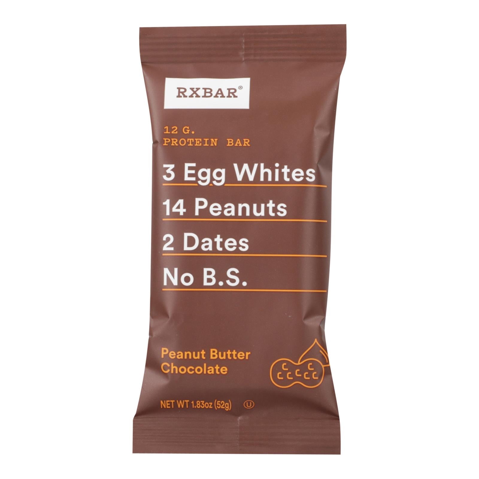 RXBAR Chocolate Peanut Butter Protein Bar - 1.83 Oz. (Case of 12)