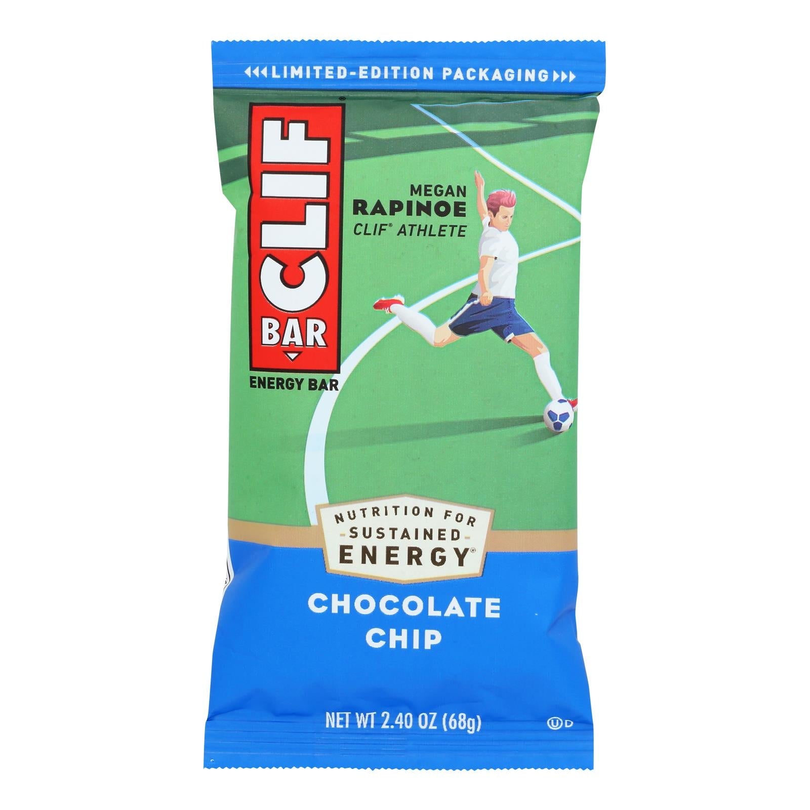 Clif Bar Organic Chocolate Chip Goodness, 2.4 Oz - Pack of 12
