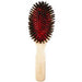 Bass Brushes Large Oval Cushion Style 100 Wild Boar Bristles Beveled Wood Handle