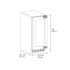 ZLINE 15" Touchstone Clear Cube Ice Maker Drain Pump Panel Ready Door ICCDP-15