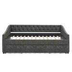 Upholstered Daybed With USB Charging & Pull Out Bed