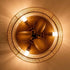14" Farmhouse DC Motor Flush Mount Reversible Iron Ceiling Fan with LED Lighting and Remote Control