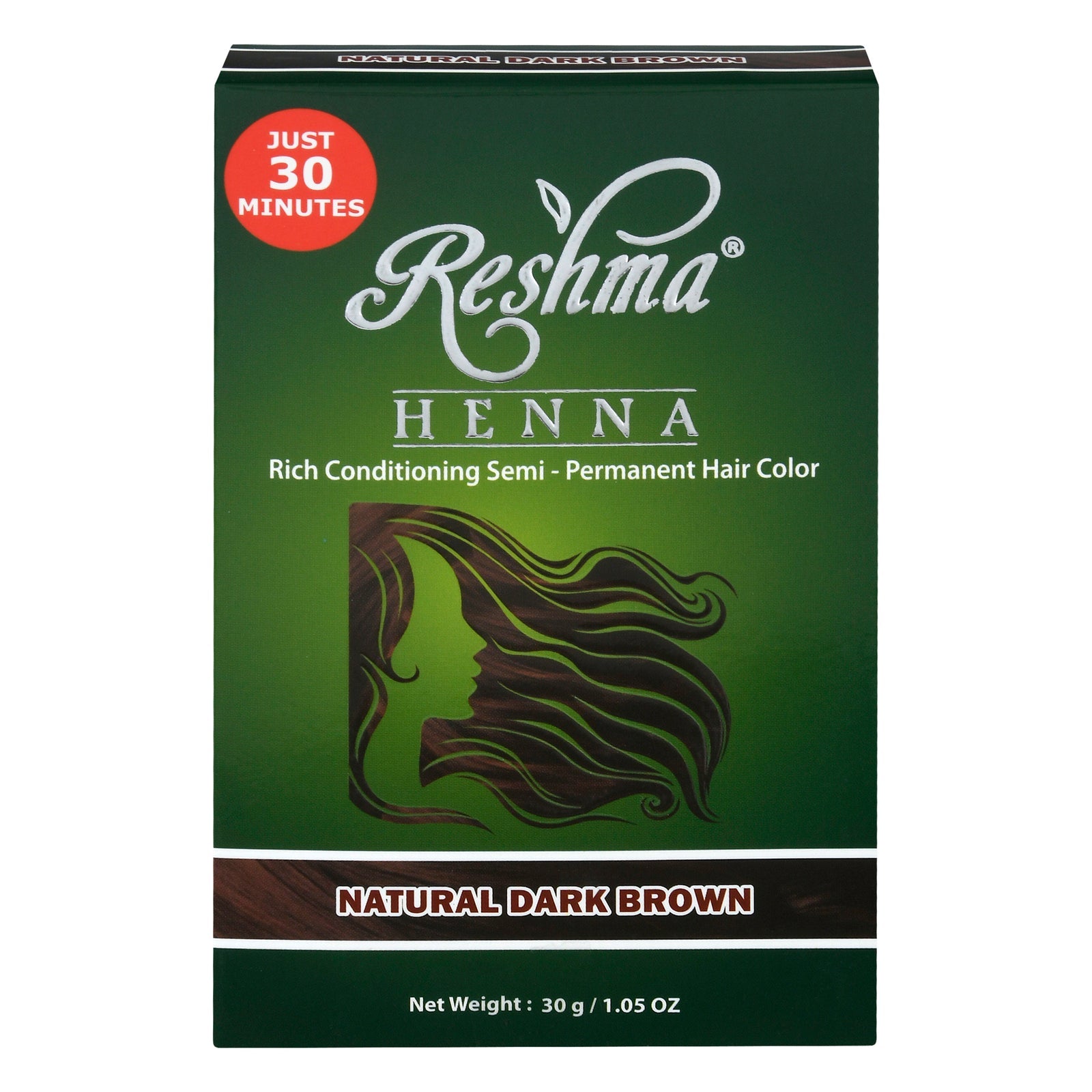 Reshma Beauty Semi-Permanent Hair Color in Dark Brown, 1.05 Fluid Ounces
