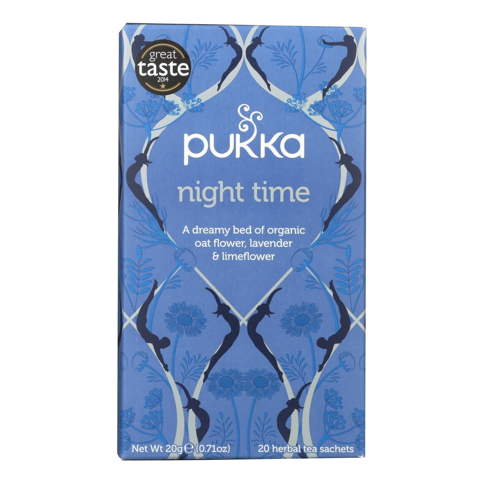 Pukka Night Time Organic Herbal Tea - Case of 4 x 20 Tea Bags