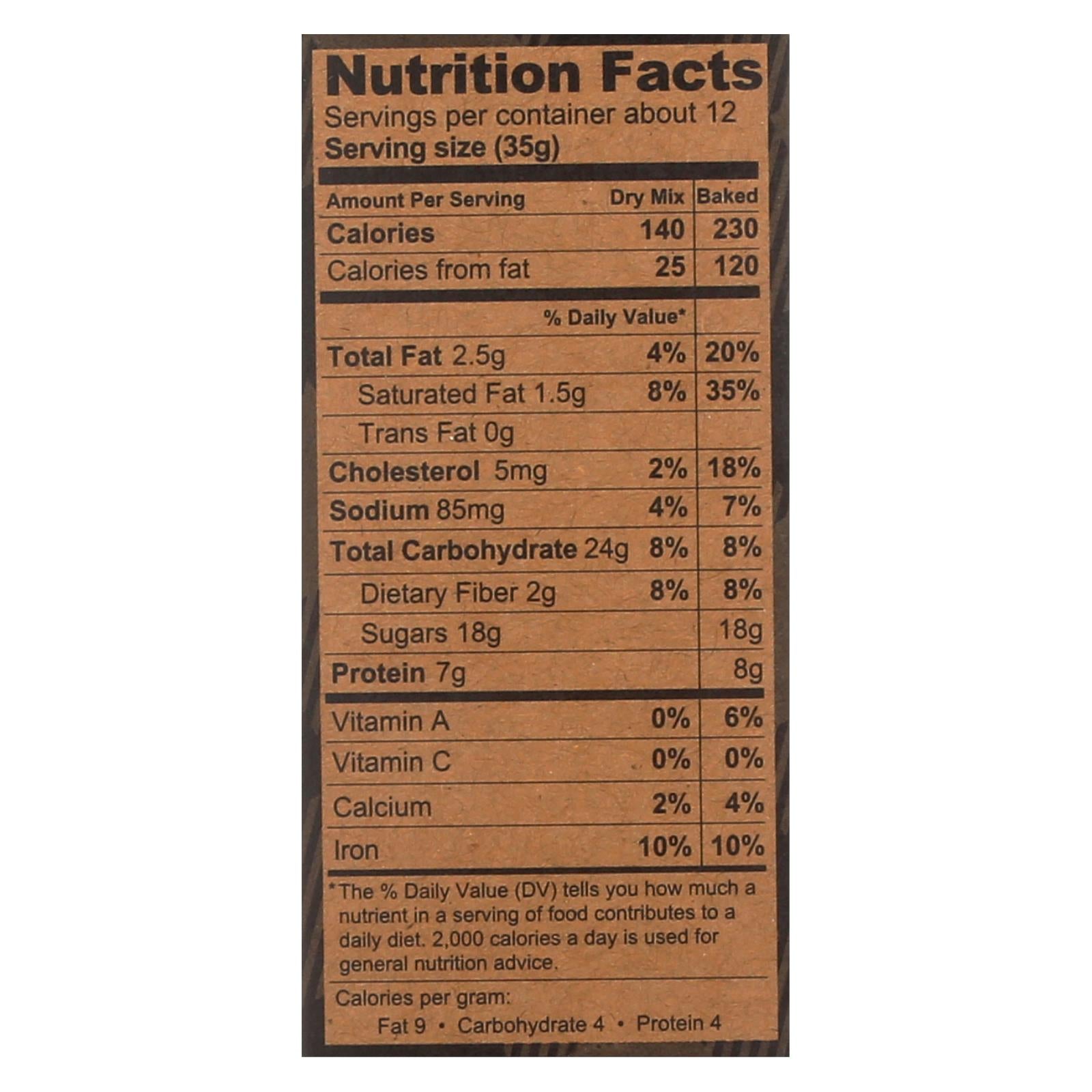 Kodiak Cakes Brownie Mix Chocolate Fudge, 14.82 Oz (Pack of 6)
