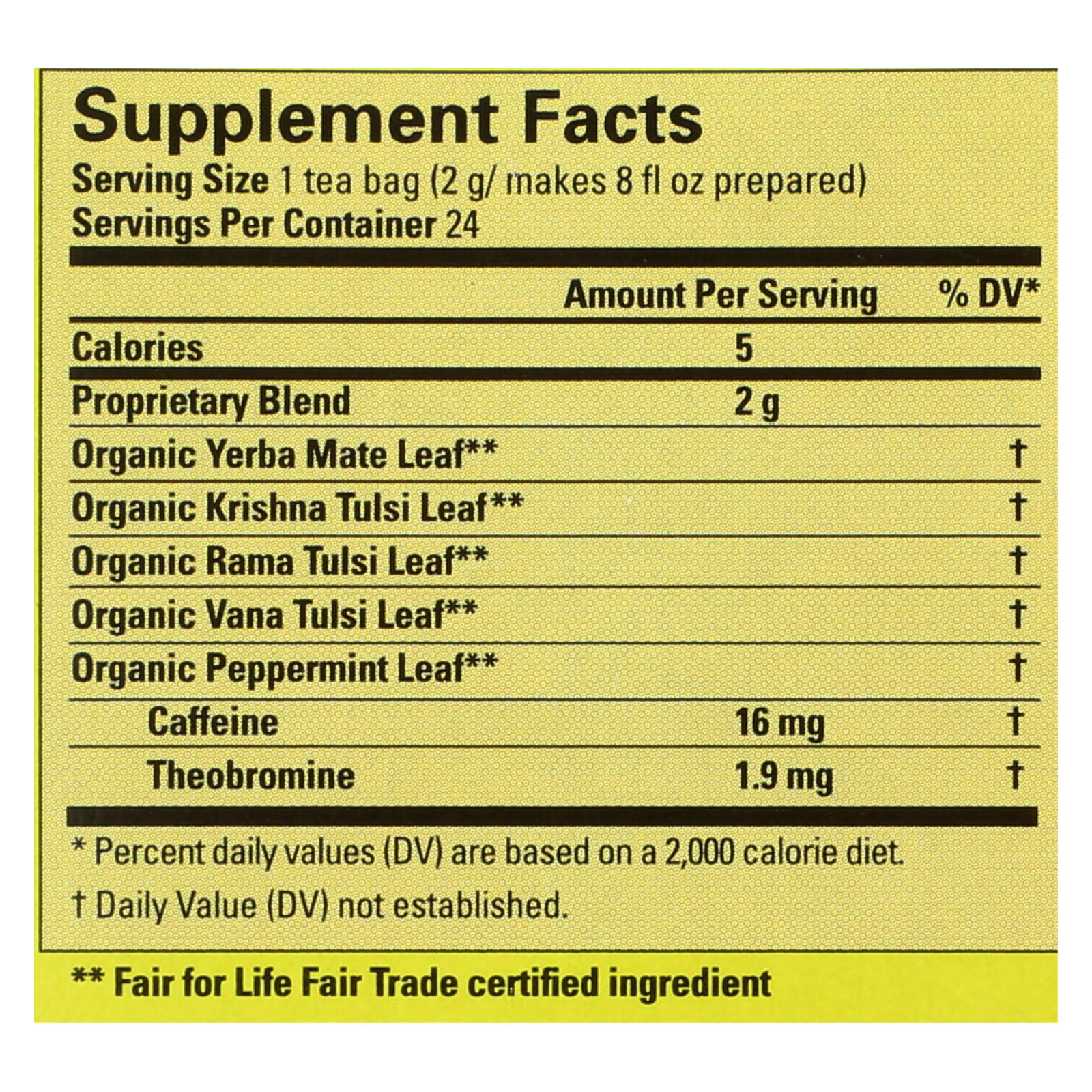 Ecoteas Holy Mate! Premium Energy Tea Bags (6 Pack) - 24 Total Tea Bags